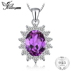 JewelryPalace Princess Diana William Middleton's 3.2ct Created Alexandrite Sapphire Sterling Silver