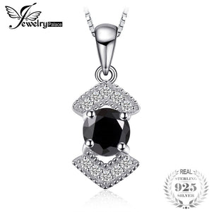 JewelryPalace Elegant 0.67 ct Genuine Natural Black Sterling Silver