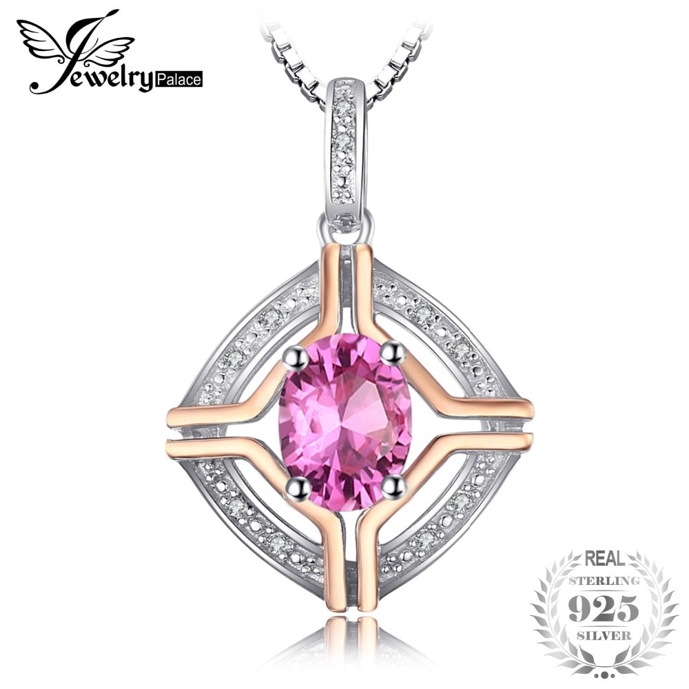JewelryPalace Classical 1.5ct Natural Pink Sterling Silver