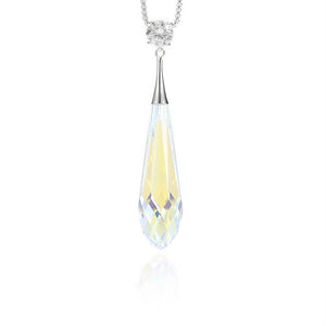 Warme Farben Crystal From Swarovski Necklace Waterdrop Shape Crystal