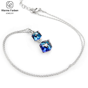 Warme Farben Crystal from Swarovski Double Crystal Cube