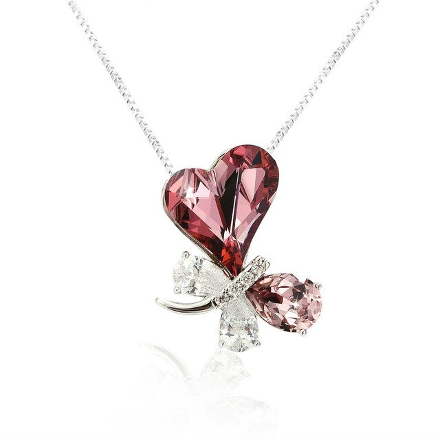 Warme Farben Necklace Crystal From Swarovski Butterfly Crystal
