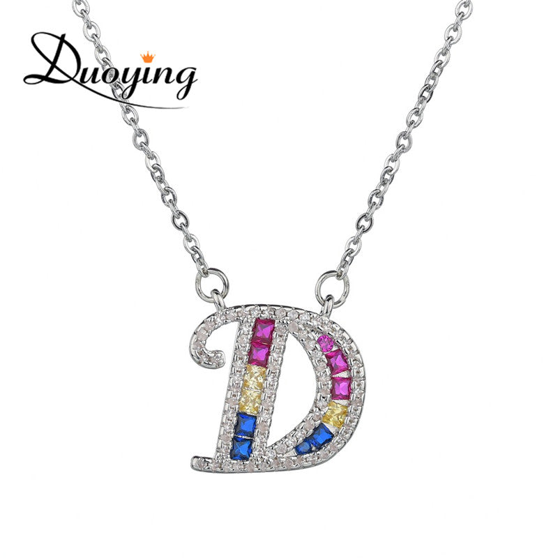 Duoying CZ Stone Initial Letters