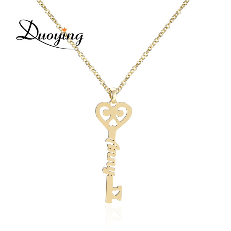 Duoying Custom Necklace Personalized Choker Stainless Steel